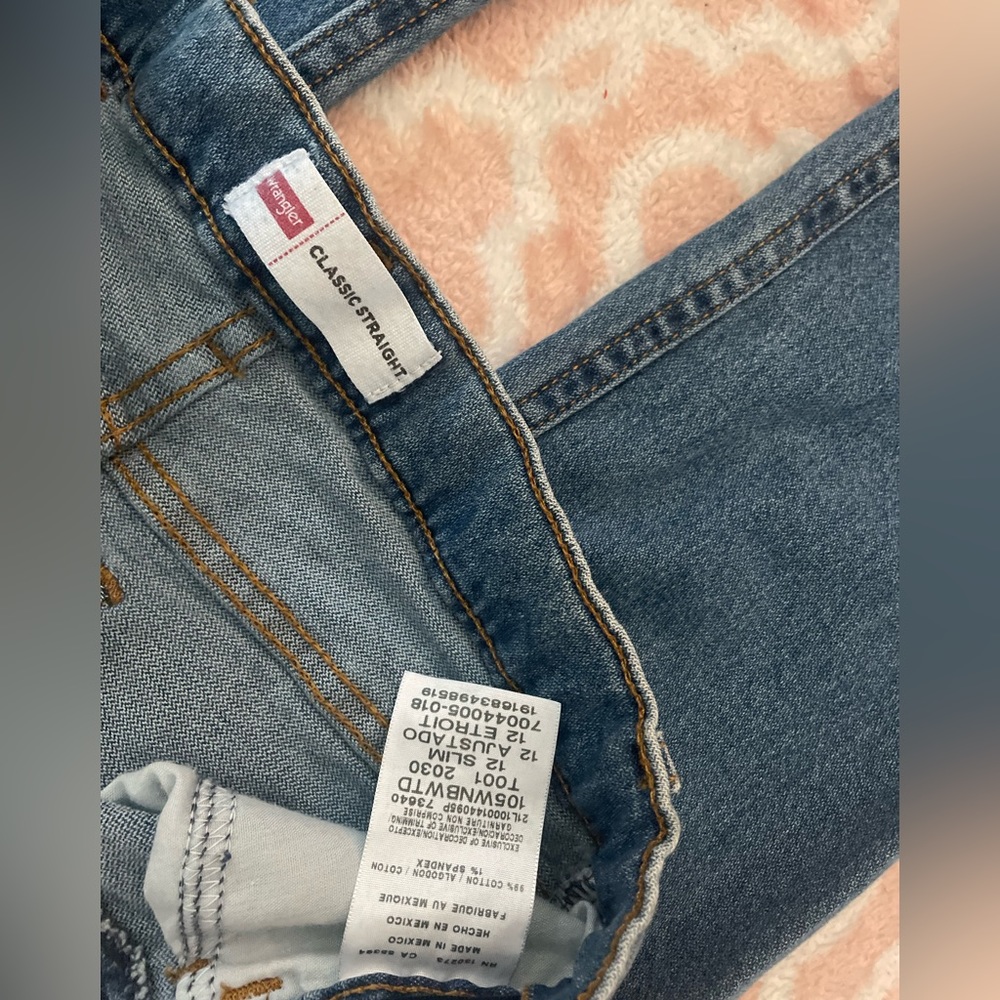 Wrangler, premium quality jeans kids Size12 slim